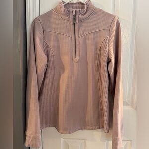 Women's Mauve Quarter-Zip Top